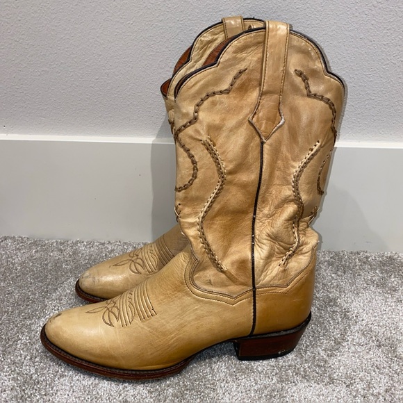Dan Post Other - Dan Post Albany Western Cowboy Boots Men’s 10.5 D Tan Beige Leather DP26690